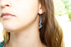 Calla Lily Dangle Earrings in sterling silver