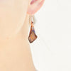 Calla Lily Dangle Earrings in Copper