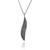 Forged Feather Pendant